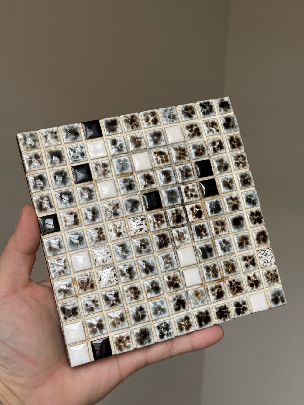 Handmade Ceramic Tile Trivet Home Decor by J.A Company Vintage Student Business